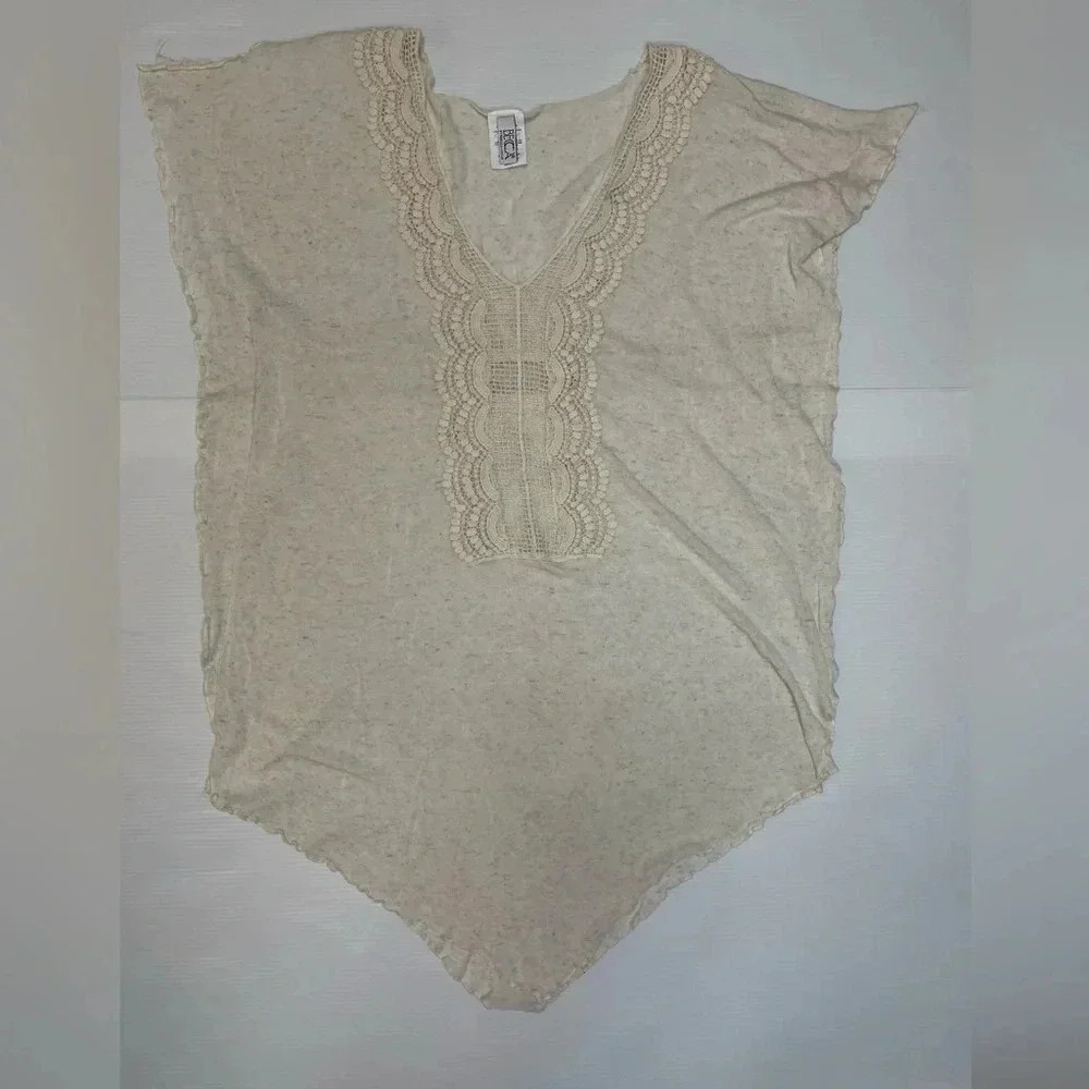 3 for $15 Becca By Rebecca Virtue Wheat Crochet Swim Cover Up Size M/L